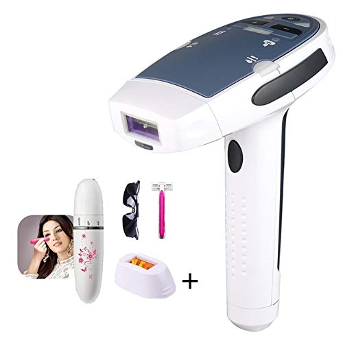 NOLOGO GSJD Flash 2en1 IPL depilación láser máquina de eliminación Permanente del Pelo del Laser Depiladora Bikini Trimmer eléctrico depilador láser (Color : Gold, Size : US Plug)