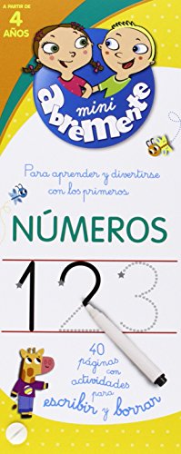 Números. 40 Páginas Con Actividades Para Escribir Y Borrar (INFANTIL)