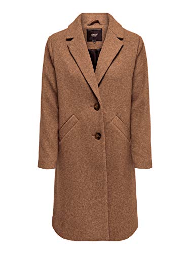 Only ONLVERONICA Coat OTW Abrigo, Braun (Camel Detail: As SS), M para Mujer