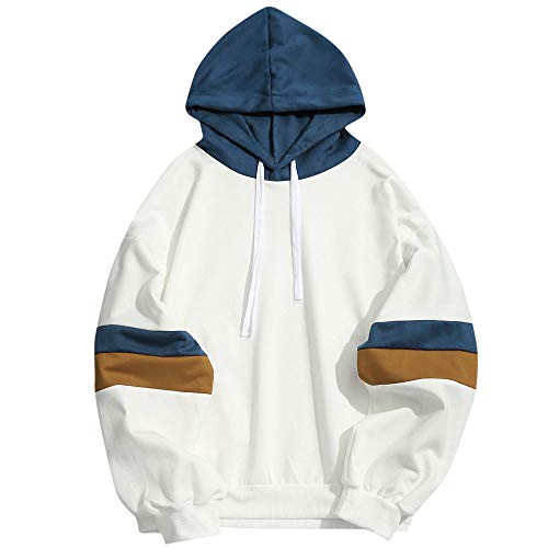 OverDose hombre Overdose udadera s Patchwork lim Fit Hoodie OtoñO Moda Outwear Nueva Blusa Adolescente Top 2018 udadera para Hombre S X-blanco