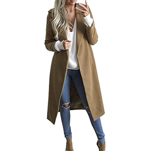 Overdose Invierno Mejor Venta Mujeres CáLido Abrigo Largo Solapa Moda SeñOra Modelo Parka Jacket Cardigan Overcoat Outwear