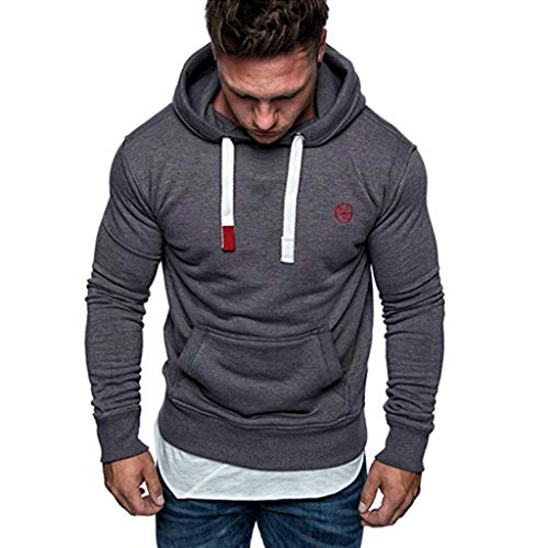 riou ¡Oferta Sudaderas con Capucha para Hombre Cosy Chaqueta Deportiva Sudadera con Cremallera Completa Slim Fit Hoodie Casual Jerséis Adolescente Top Blouse ¡Caliente!