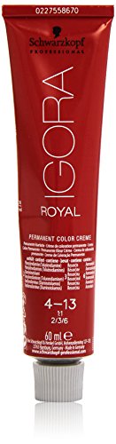 Schwarzkopf Igora Royal 4-13 - Tinte de coloración (marrón mate, 1 x 60 g)