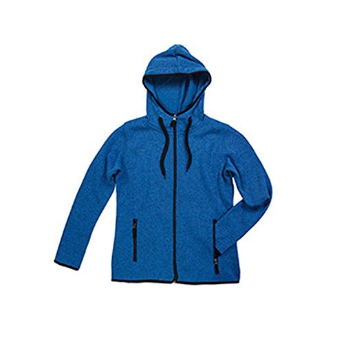 Stedman - Chaqueta Polar de Punto Modelo Active para Mujer (M) (Azul Jaspeado)