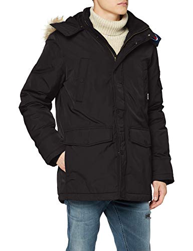 Tommy Hilfiger TJM Tech Parka Chaqueta, Negro (Tommy Black), XXL para Hombre