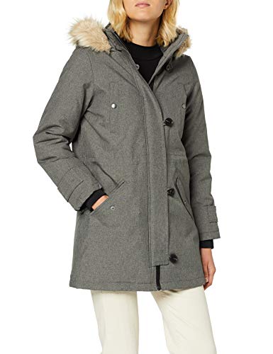 Vero Moda Vmexcursion Expedition Aw193/4parka Noos Abrigo, Gris (Medium Grey Melange Medium Grey Melange), 40 (Talla del Fabricante: Medium) para Mujer