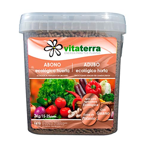 Vitaterra Guano Abono Ecológico para Huerto 3 kg, 16130