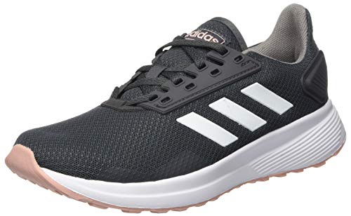 adidas Duramo 9, Zapatillas para Correr para Mujer, Grey Six/FTWR White/Pink Spirit, 38 EU