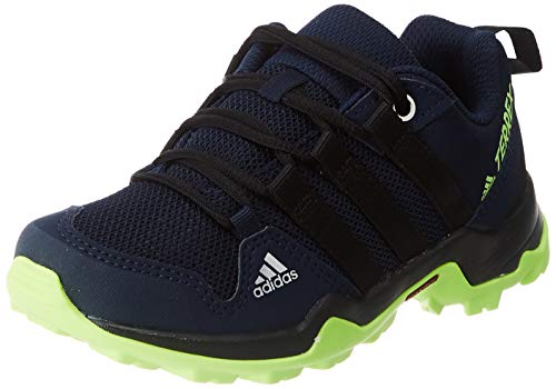 adidas Terrex Ax2r K, Zapatillas para Carreras de montaña Unisex Niños, Tech Indigo/Core Black/Signal Green, 32 EU