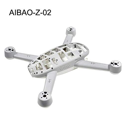 CHENJUAN Caso de Vivienda de 1 Juego de Shell Cuerpo de Aeromodelismo for Walkera Aibao-Z-02 Blanco/Negro RC Racing Drone Quadcopter Spare Parts relacement Caso avión no tripulado (Color : Black)