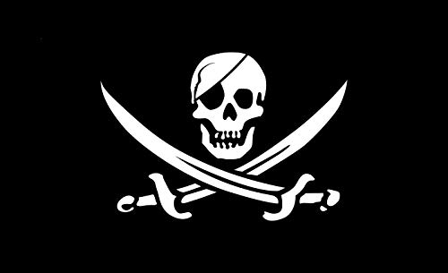 Durabol Gran Bandera de Pirata de Jack 150 x 90 cm Satén