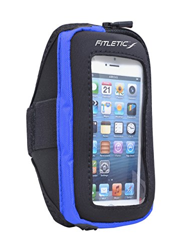 Fitletic ARM05 - Funda para Dispositivo electrónico, Color Negro/Azul, Talla Talla L/XL