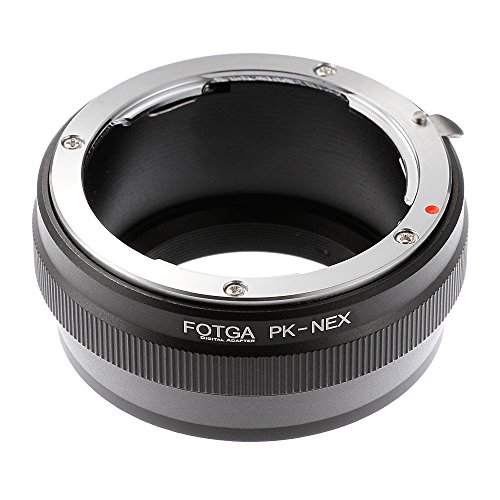 FOTGA Pentax PK to NEX K Lens to Sony E-Mount NEX3 NEX5 5N 5R 5C NEX7 NEX6 Adapter Ring for Sony Alpha a7 a7S a7R a7II a7SII a7RII A7III A7RIII A7SIII A9 a6500 a6300 a6000 a5100 a5000 a3500