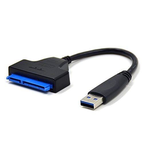 iitrust USB 3.0 a SATA Cable del Adaptador para 2.5 "SSD / HDD Drives - SATA a USB 3.0 Convertidor y Cable Externos, Soporte UASP, USB 3.0 - SATA III Converter, color negro