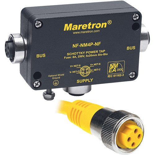 MARETRON MINI POWERTAP FEMALE W/ FUSE & LED DIAGNOSTICS