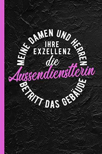 Meine Damen und Herren ihre Exzellenz die Aussendienstlerin betritt das Gebäude: Notizbuch, Journal oder Tagebuch für Beruf - karo, kariert