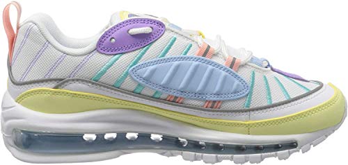 Nike W Air MAX 98, Zapatillas de Running para Mujer, Verde (Luminous Green/White/Atomic Violet/Bleached Coral/Psychic Blue/Lt Aqua 300), 36 EU