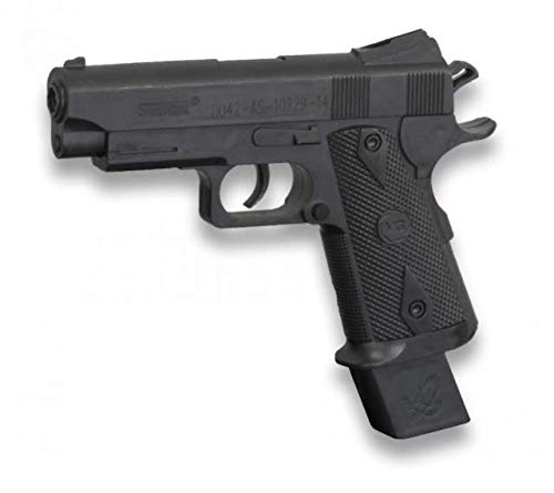 Pistola Airsoft Aire Suave cyma Potencia 0,50 Julios Airsoft Replica Paintball Caza Supervivencia tactico Senderismo Camping Outdoor Albainox 38234 + Portabotellas de regalo