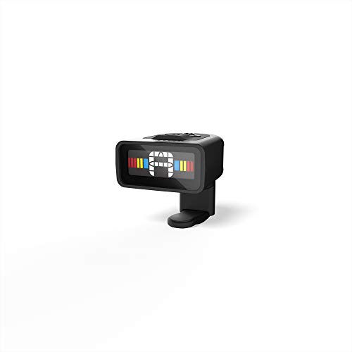 Planet Waves NS Micro Headstock Tuner - Sintonizador Ns de Guitarra con Pantalla Multicolor, Color Negro, Negro