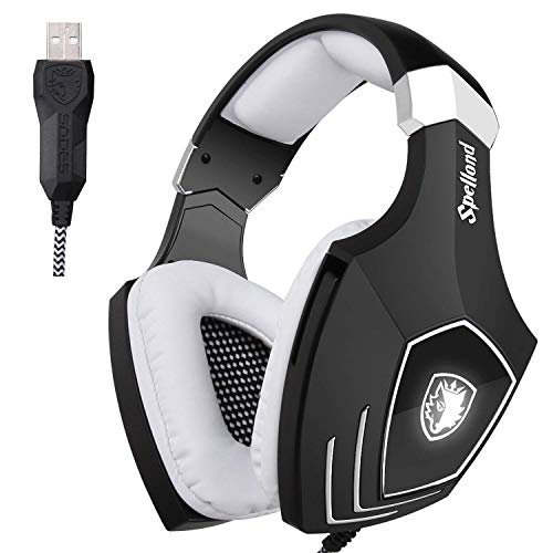 Sades Newly OMG/A60S Multi Plataforma de Gaming Headset, Wired over - Auriculares onver-ear con aislamiento de ruido Micrófono Revolution para PC/ MAC/ Laptop (Negro)