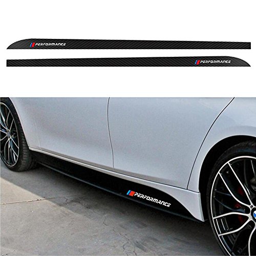 starter 'M Performance' Side Skirt Sills Pegatinas Stickers Calcomanías De Vinilo De Fibra De Carbono para BMW F30 F31 F32 F33 F15 F16 F10 E60 E61