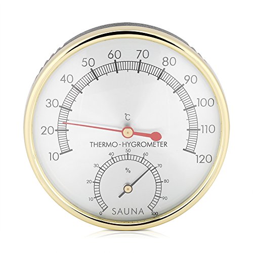 2 en 1 sauna Hygrothermograph termómetro higrómetro sauna sala accesorio para casas oficinas talleres almacenes de las escuelas mercados