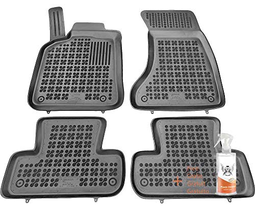 Alfombrillas de Goma Compatible con Audi Q5 I (2008-2017) + Limpiador de Plasticos (Regalo)