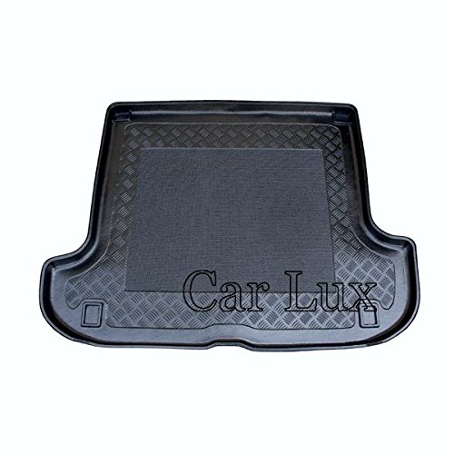 Car Lux AR01858 - Alfombra Bandeja Cubeta Protector cubre maletero a medida con antideslizante para Terracan