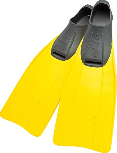 Cressi Clio Premium Aletas para Buceo, Snorkeling y Natación, Unisex, Amarillo, 37/38