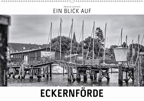 Ein Blick auf Eckernförde (Wandkalender 2021 DIN A2 quer): Ein ungewohnter Blick auf die Stadt Eckernförde in harten Schwarz-Weiß-Bildern. (Monatskalender, 14 Seiten )