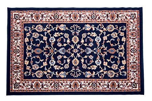 HomeLife - Alfombra persa oriental moderna - Alfombra clásica para salón/dormitorio/salón con fondo de yute antideslizante - Alfombra de estilo oriental