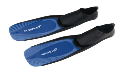 Rucanor Blue Bay III - Aletas de Buceo, Color Azul/Negro, Talla UK 5-6