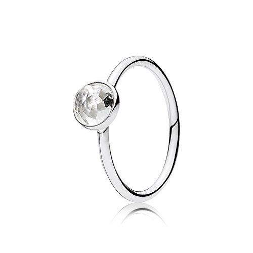 Anillo Pandora 191012RC-54 Mujer Plata Cristal Roca