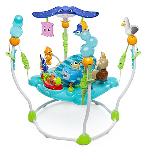 Disney Baby, Saltador y Centro de actividades Buscando a Nemo con más de 13 juguetes, luz y música, 4 alturas regulables