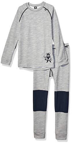 Helly Hansen K HH LIFA Merino Set Chándal, Unisex bebé, 951 Grey Melange, 1 año