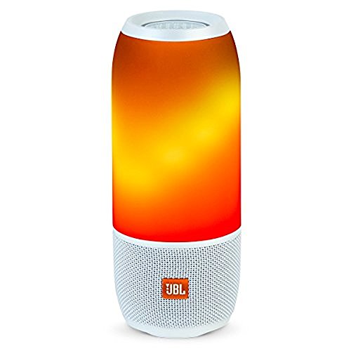 JBL Pulse 3 - Altavoz inalámbrico con Bluetooth (IPX7, Resistente al Agua), Color Blanco