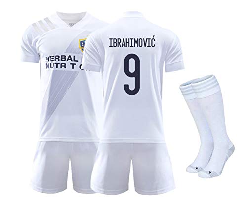 MRRTIME Camiseta de fútbol 20-21 Galaxy Uniforme de competición para el hogar fanático Uniforme de fútbol, ​​Kits, Camiseta, Pantalones Cortos y Calcetines, Camiseta Personalizada Niños Niños Niñas