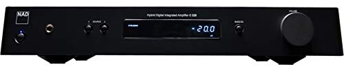 NAD C 328 Alámbrico Negro - Amplificador de Audio (210 W, 0,005%, 100 dB, 210 W, 150 W, 80 W)
