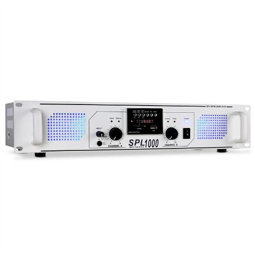 Skytec SPL-1000 Amplificador PA DJ 1000W MP3 USB SD Radio