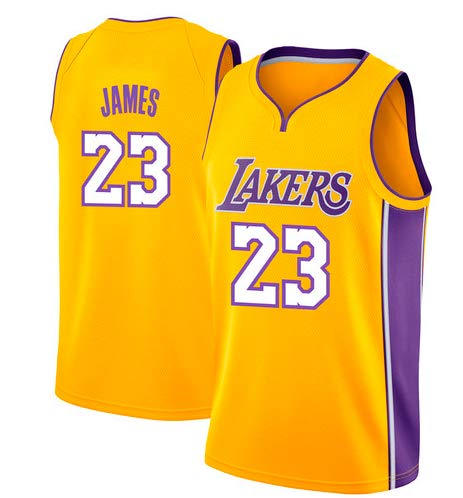 Victorem Lebron James #23 Camiseta de Baloncesto para Hombres - NBA Lakers, Nuevo Tela Bordada Camiseta Deportivas de Jersey Swingman (Tamaño: S-XXL)