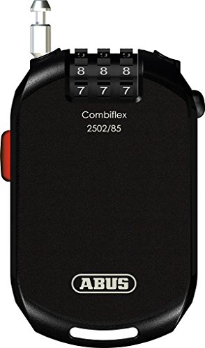 Abus Combiflex Pro 2502 Cable Acero antirrobo Moto, Unisex Adulto, Negro, 85 cm