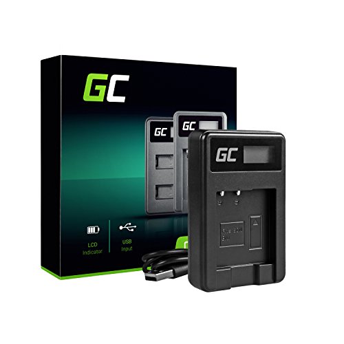 Green Cell® Cargador para Sony Cyber-Shot DSC-W550 Cámara (2.5W 4.2V 0.6A Negro)