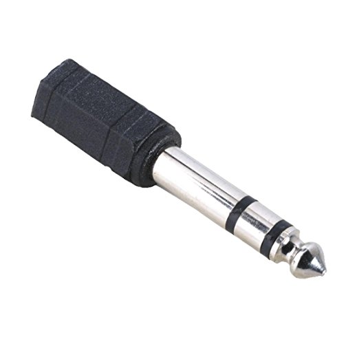 Hama 043368 - Adaptador Audio con Conector Jack de 6,3 mm