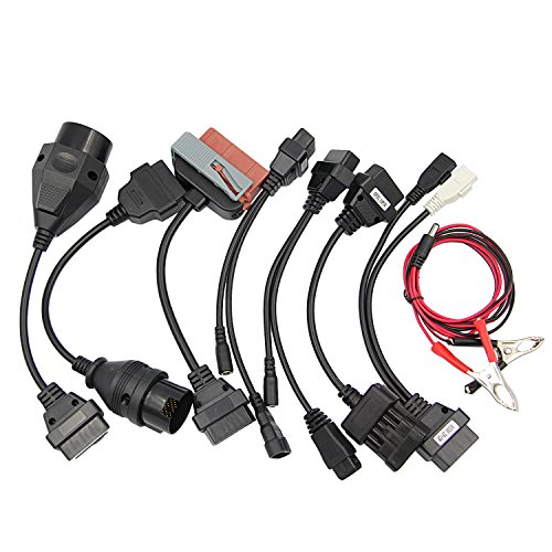 Vococal - OBD2 1 Juego Aparato de Prueba Diagnóstica para Vehiculo (8 Cables de Adaptadores)