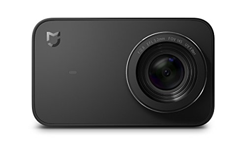 Xiaomi Mi Action Camera 4K - Cámara Deportiva (graba 4K a 30 fps, Gran Angular de 145°, estabilizador electrónico de 6 Ejes, Pantalla táctil de 2,4", Lente de 7 Elementos, Sensor Sony IMX317), Negro