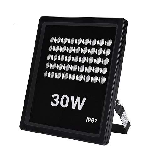 Ankishi Focos LED Exterior 30W, Proyector Reflector de Pared 3000LM 3200K,flood light IP67 Impermeable, Iluminación Exterior de jardín, patio, estacionamiento, plaza, hotel ect.(Blanco cálido)