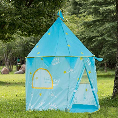 knowledgi Juego de Castillo, Princesa Interior Tiendas Tienda de Juego para niños al Aire Libre Portable Gran Playhouse, 59 '' x 51''