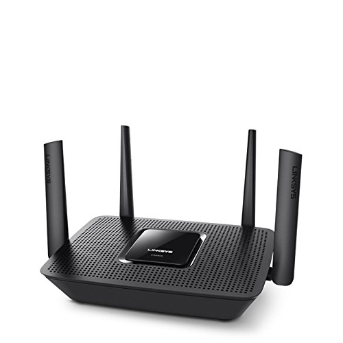 Linksys EA8300 - Router Wi-Fi AC2200 Tri-Banda MAX-Stream (MU-MIMO, 4 Antenas, Beamforming, 4 x Gigabit Ethernet, 1 x USB 3.0) Color Negro