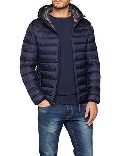 Napapijri Aerons Hood Jacke Chaqueta, Azul (BLU Marine 176), Medium para Hombre