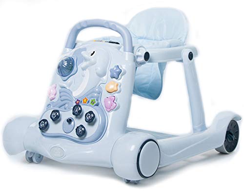 Olz Baby Walker de Velocidad Variable, Baby Activity Walke, Baby Walkers, Anti-O-Leg Multi-Function Anti-Rollover con Music Starter,#4